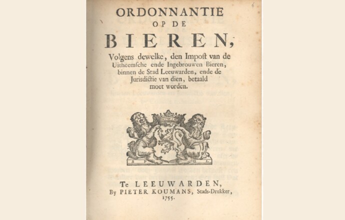 22. Ordonnantie op de Bieren, 1755